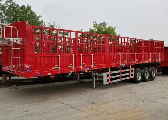 CCC Steel Q345 Stake Semi Trailer 60T Fence  For Livestock