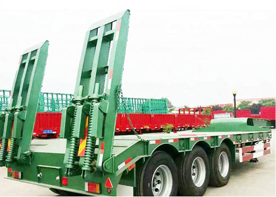 FUWA Six Axis Low Bed Semi Trailer 11.00R20 Gooseneck Tractor Trailer