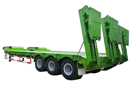 FUWA Six Axis Low Bed Semi Trailer 11.00R20 Gooseneck Tractor Trailer