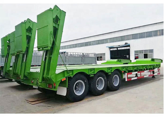 FUWA Six Axis Low Bed Semi Trailer 11.00R20 Gooseneck Tractor Trailer