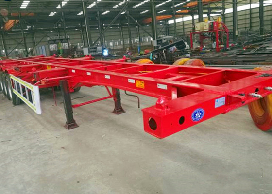 6.2T Skeleton Container Semi Trailer 6m Shipping Container Chassis