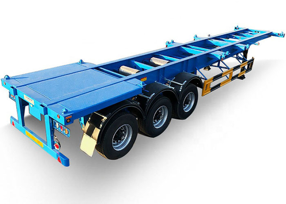 20 Feet Skeleton Container Semi Trailer 1550mm Skeleton Chassis 24V
