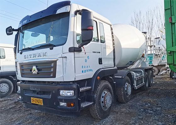 273KW Concrete Mixing Transport Trucks Used HW76 Cement Mixer Vehicle