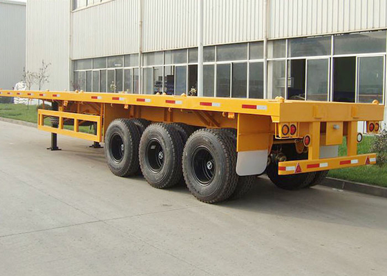 37 Ton Flatbed Tractor Trailer 20Ft Container Semi Transport