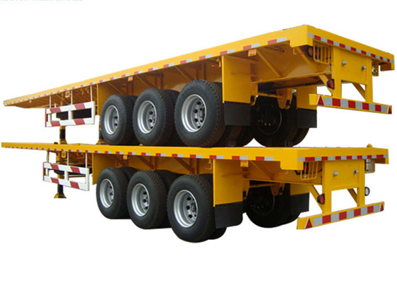 37 Ton Flatbed Tractor Trailer 20Ft Container Semi Transport