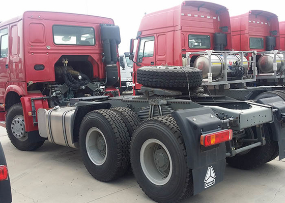 10 Tires HW76 Truck Tractor Head  420Hp Howo A7 Tractor