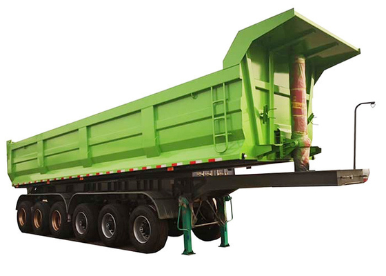 50 Ton OEM Tipper Truck Trailer BPW 4 Axle Tipper For Stone Sand Coal
